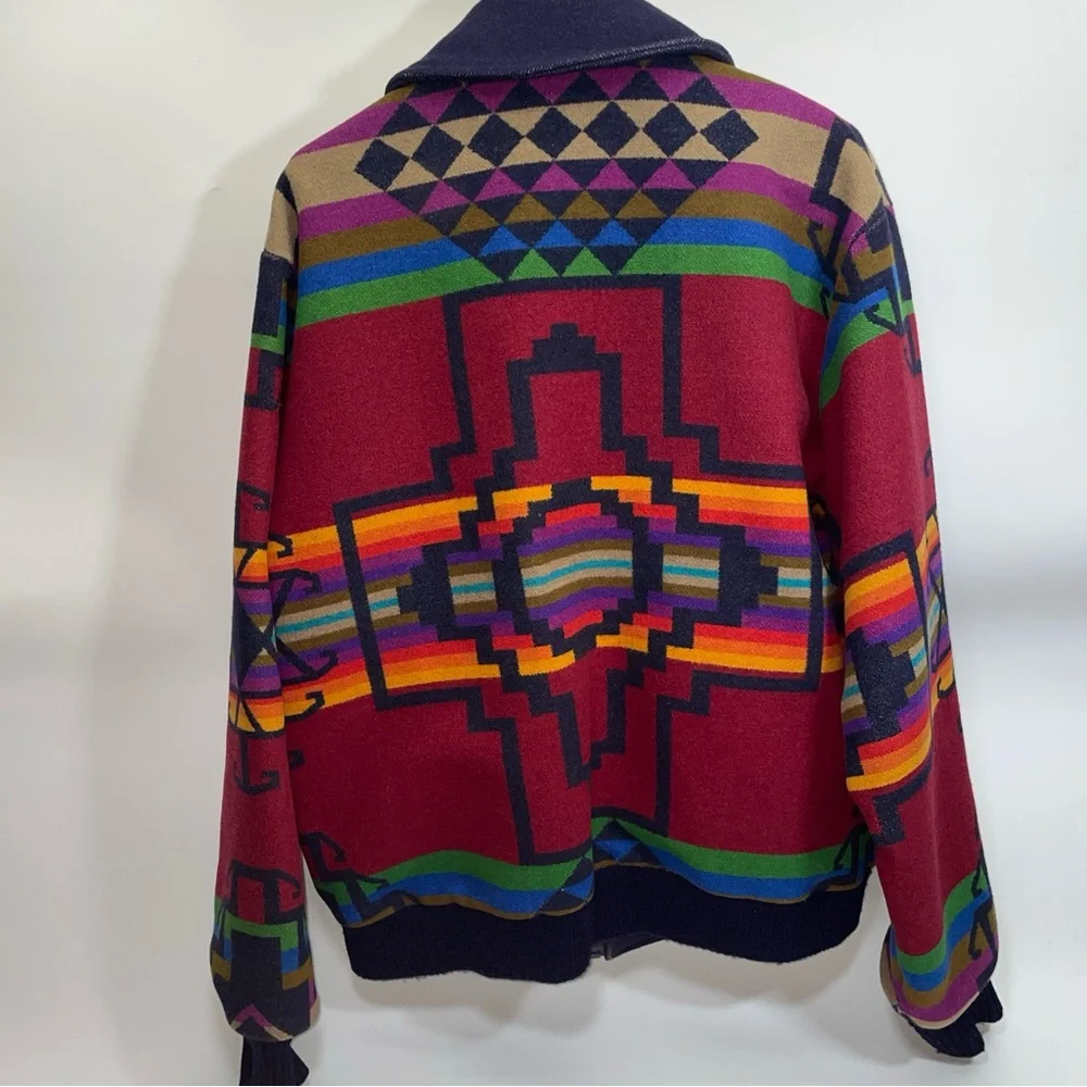 Pendleton Multicolor Geometric Bomber Jacket - Picture 3 of 14